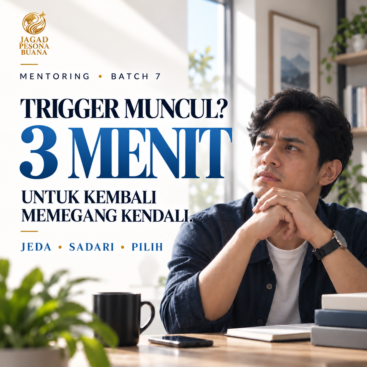 Mentoring Batch 7 — Trigger Muncul? 3 Menit untuk Kembali Memegang Kendali