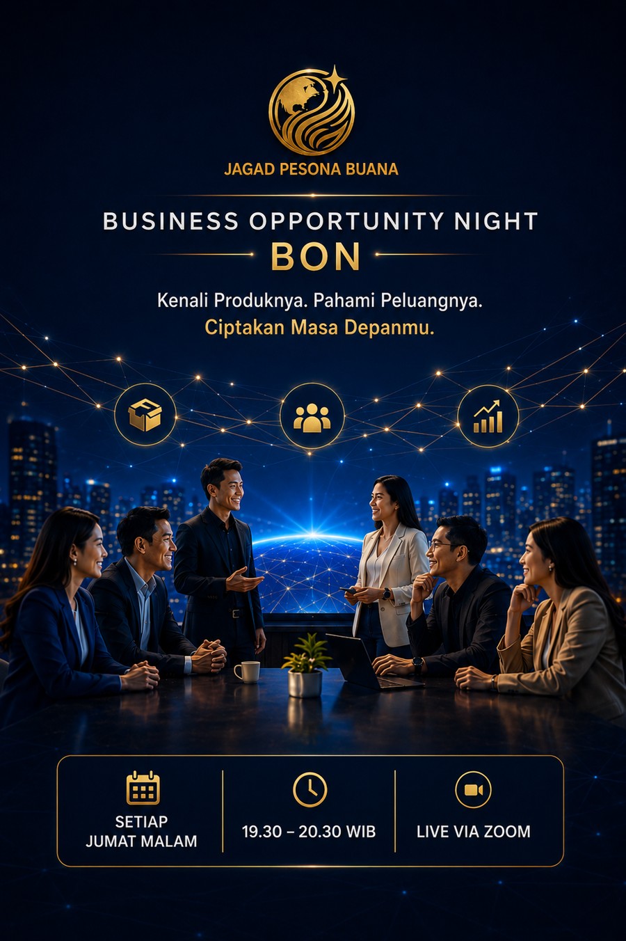 Flyer Business Opportunity Night (BON) - Jagad Pesona Buana