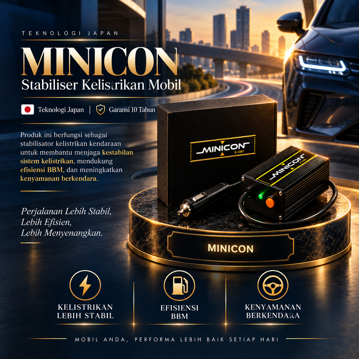 Minicon - Stabiliser Kelistrikan Mobil